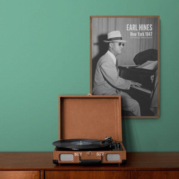 Earl Hines Jazz Poster: A Unique Music Gift | Ideal for Elevating Your Living Room Decor