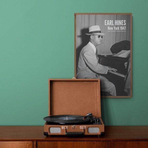 Earl Hines Jazz Poster: A Unique Music Gift | Ideal for Elevating Your Living Room Decor