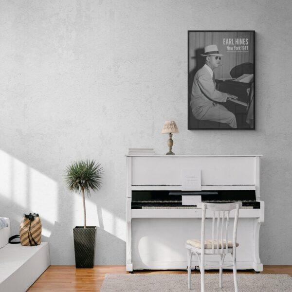 Earl Hines Jazz Poster: A Unique Music Gift | Ideal for Elevating Your Living Room Decor