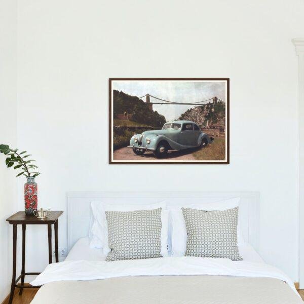 Bristol Cars - Car Enthusiast Classic British Automobile Art Print, Man Cave Decor, Vintage English Car Wall Art