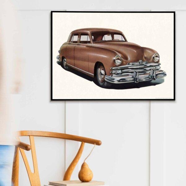 1949 Kaiser Special Sedan - Car Poster instant download