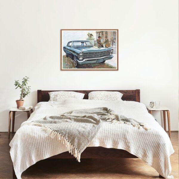 1967 Ford Custom 500 - Printable Art, Retro American Cars, Wall Decor, Classic Car, Enthusiast Gift