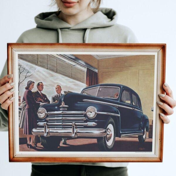1948 Plymouth Deluxe - Car Poster instant download