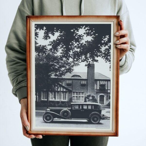 1929 Cord Sedan for five - Car Poster instant download