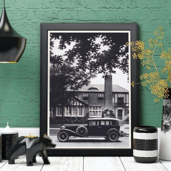 1929 Cord Sedan for five - Car Poster instant download