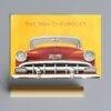 1954 Chevy Bel Air - Car Enthusiasts, Retro Automobile Poster, General Motors