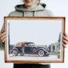 1935 Lincoln Brunn Convertible Victoria - Car Poster instant download