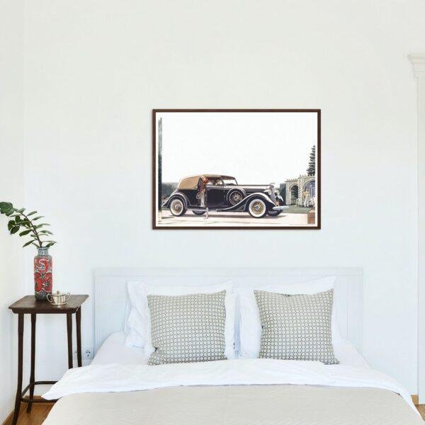 1935 Lincoln Brunn Convertible Victoria - Car Poster instant download