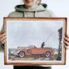 1935 Lincoln Seven Passenger Touring - Car Poster instant download