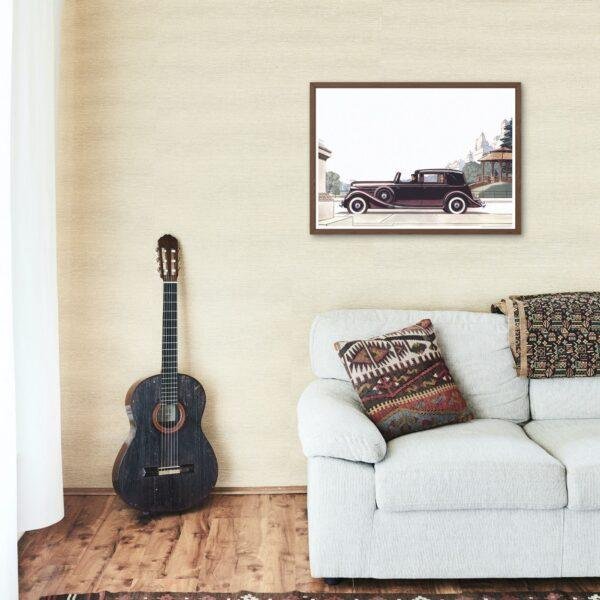 1935 Lincoln The Brunn Cabriolet - Car Poster instant download