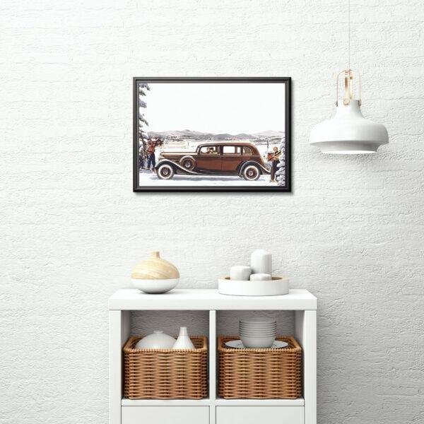 1935 Lincoln The Seven Passenger Sedan - Car Poster instant download