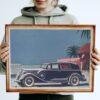 1935 Lincoln The Five Passenger Two Window Sedan - Car Poster instant download