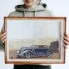 1935 Lincoln LeBaron Convertible Sedan - Car Poster instant download