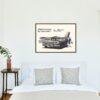 Chevy Bel Air - Classic Car Poster, Retro American Car, 1960 Chevrolet Taxicabs, Printable Art