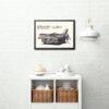 Chevy Bel Air - Classic Car Poster, Retro American Car, 1960 Chevrolet Taxicabs, Printable Art