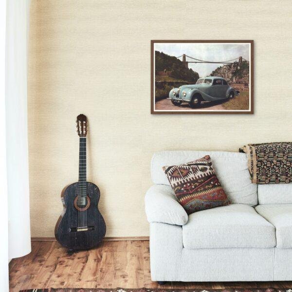 Bristol Cars - Car Enthusiast Classic British Automobile Art Print, Man Cave Decor, Vintage English Car Wall Art