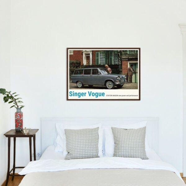 Singer Vogue Station Wagon Printable Art, Singer Cars, Classic Cars, Automobile Art, Vintage Car Wall Decor