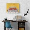 1954 Chevy Bel Air - Car Enthusiasts, Retro Automobile Poster, General Motors