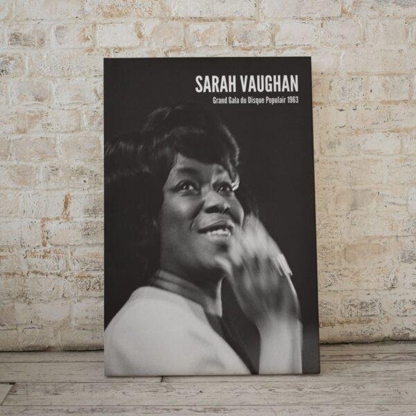 Sarah Vaughan Jazz Poster: The Divine One, Music Room Decor