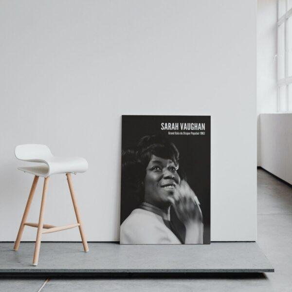 Sarah Vaughan Jazz Poster: The Divine One, Music Room Decor