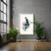 Customizable Skating Wall Decor, Personalized Gift for Your Beloved Player, Metal Frame or Print Only