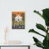 Clementine Hunter: Bayou Baptisms, framed poster – naive artists folk art, capture Southern heritage and tradition for any art lover