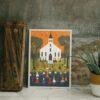Clementine Hunter: Bayou Baptisms, framed poster – naive artists folk art, capture Southern heritage and tradition for any art lover