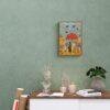 Clementine Hunter: Rainfall, framed poster – naive artists folk art, bring the charm of Louisiana landscapes to your wall decor