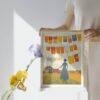 Clementine Hunter: Washing Day, framed poster – naive artists folk art, perfect for Louisiana-inspired decor and unique wall display