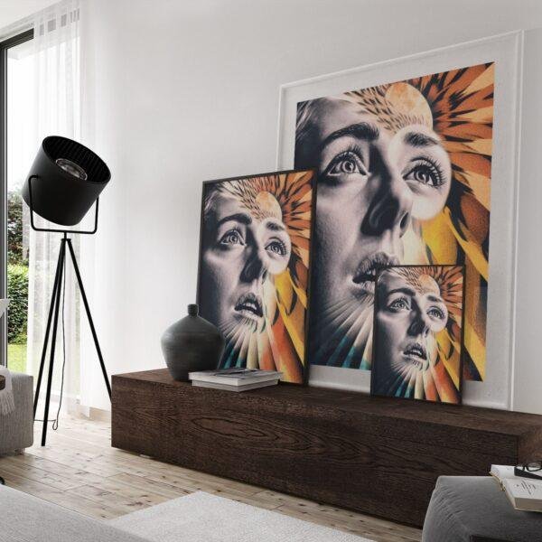Celestial Inquiry - Explore the World of Surrealism Art - Dive into Reimagined Man Ray Masterpieces