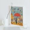 Clementine Hunter: Rainfall, framed poster – naive artists folk art, bring the charm of Louisiana landscapes to your wall decor