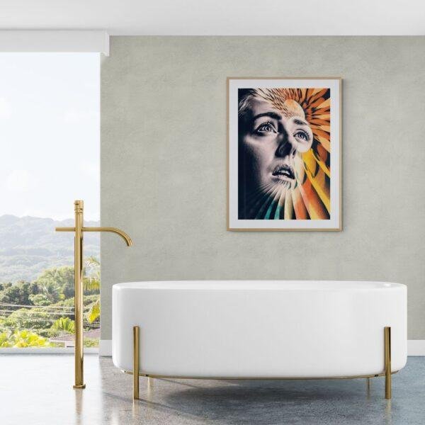 Celestial Inquiry - Explore the World of Surrealism Art - Dive into Reimagined Man Ray Masterpieces