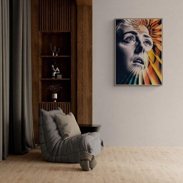 Celestial Inquiry - Explore the World of Surrealism Art - Dive into Reimagined Man Ray Masterpieces