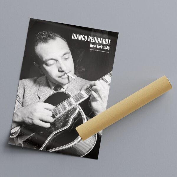 Django Reinhardt Poster | Vintage Jazz Guitarist Print, Gypsy Jazz Wall Art, Music Lover Gift, Jazz Decor for Living Room or Office