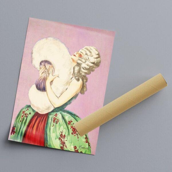 Cappiello Vintage Poster: Poudre De Luzy, Art Nouveau Print