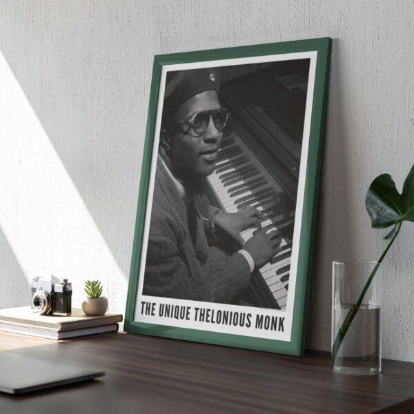Thelonious Monk Jazz Poster: A Unique Music Gift | Ideal for Elevating Your Living Room Decor