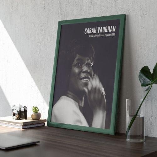 Sarah Vaughan Jazz Poster: The Divine One, Music Room Decor