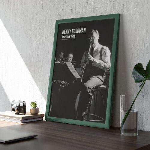 Benny Goodman Jazz Poster: A Unique Music Gift | Ideal for Elevating Your Living Room Decor