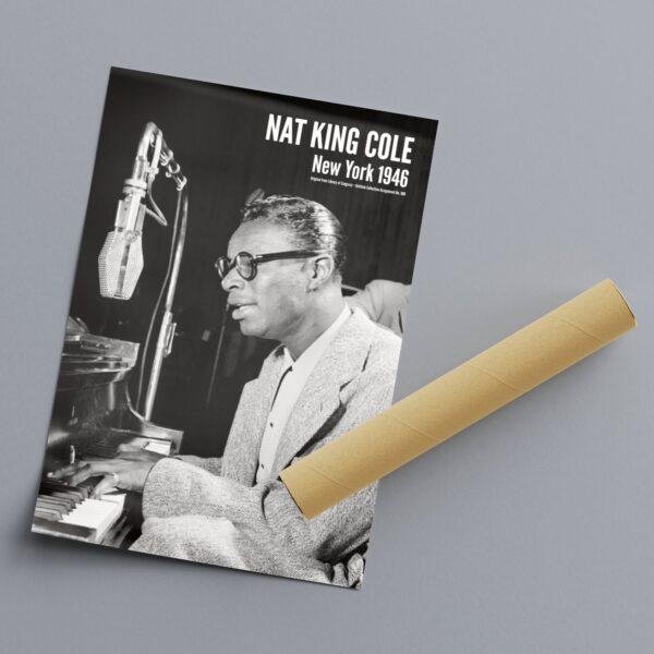 Nat King Cole Jazz Poster: Vintage Music Room Wall Art