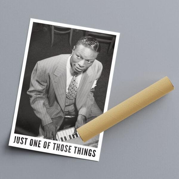 Nat King Cole Jazz Poster: A Unique Music Gift | Ideal for Elevating Your Living Room Decor