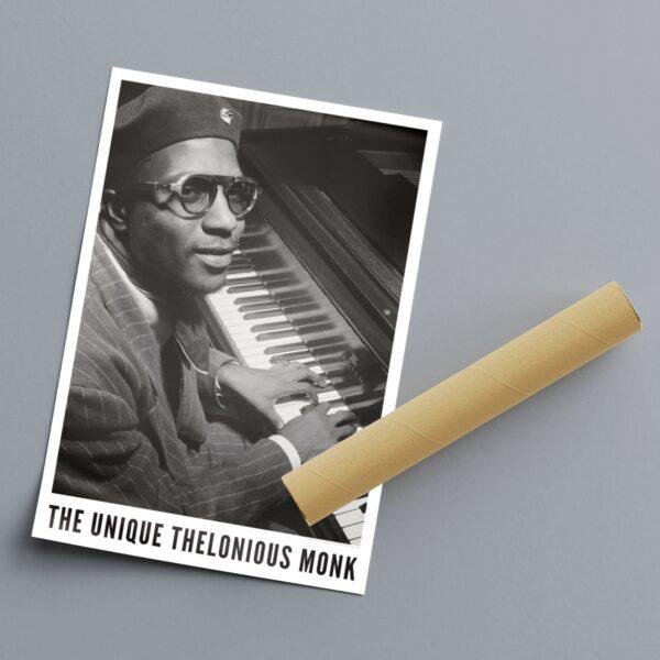 Thelonious Monk Jazz Poster: A Unique Music Gift | Ideal for Elevating Your Living Room Decor