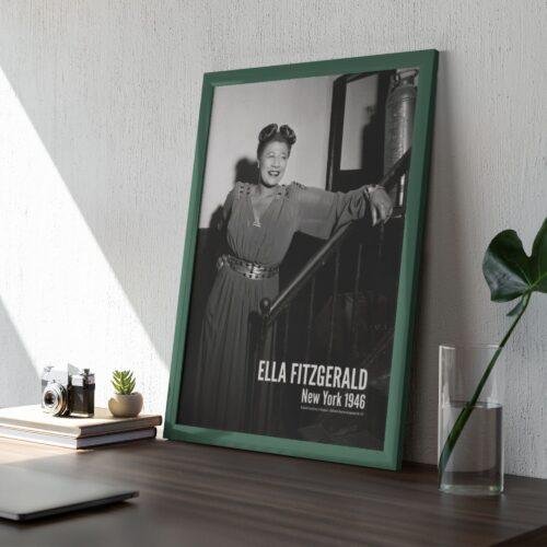 Ella Fitzgerald Jazz Poster: 1946 NY Club Portrait