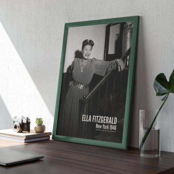 Ella Fitzgerald Jazz Poster: 1946 NY Club Portrait
