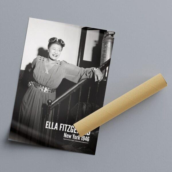 Ella Fitzgerald Jazz Poster: 1946 NY Club Portrait
