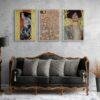 Gustav Klimt Art Nouveau Set: 3 Masterpiece Prints | Famous Artist Prints