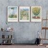 Claude Monet Impressionism Set: 3 Piece Wall Art | Famous Artist Prints