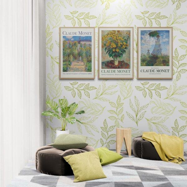 Claude Monet Impressionism Set: 3 Piece Wall Art | Famous Artist Prints