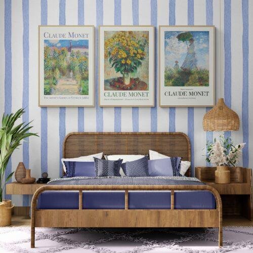 Claude Monet Impressionism Set: 3 Piece Wall Art | Famous Artist Prints