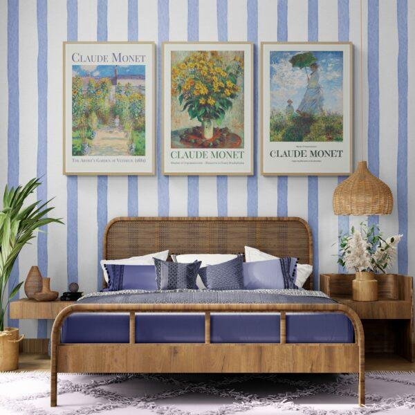 Claude Monet Impressionism Set: 3 Piece Wall Art | Famous Artist Prints