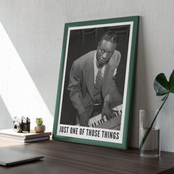 Nat King Cole Jazz Poster: A Unique Music Gift | Ideal for Elevating Your Living Room Decor